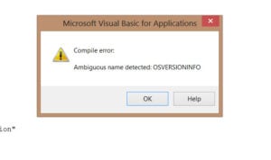 Ambiguous Name Detected