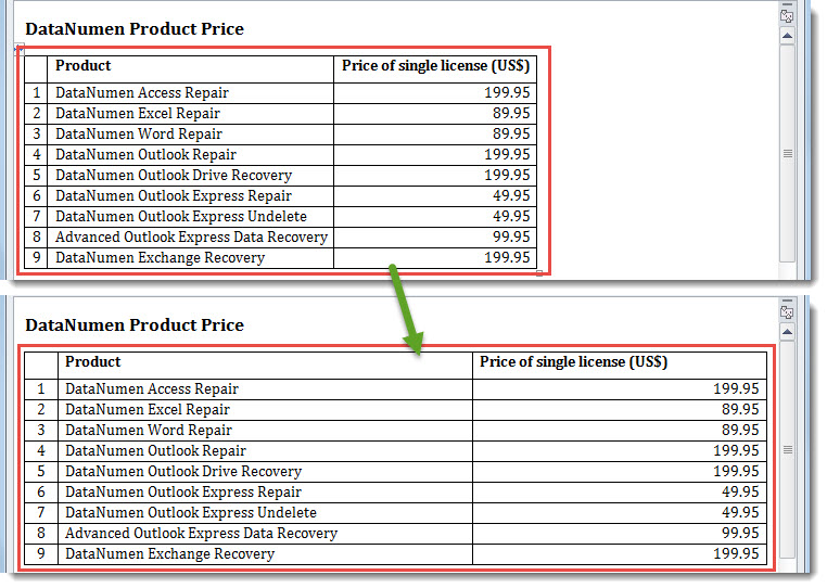 Resize a Table to Fit Window