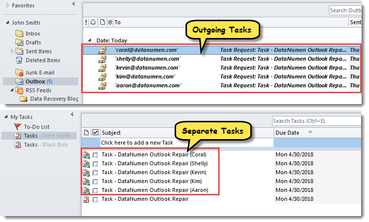 Separate Assigned Tasks