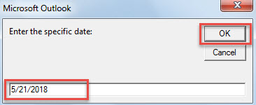 Enter the Specific Date