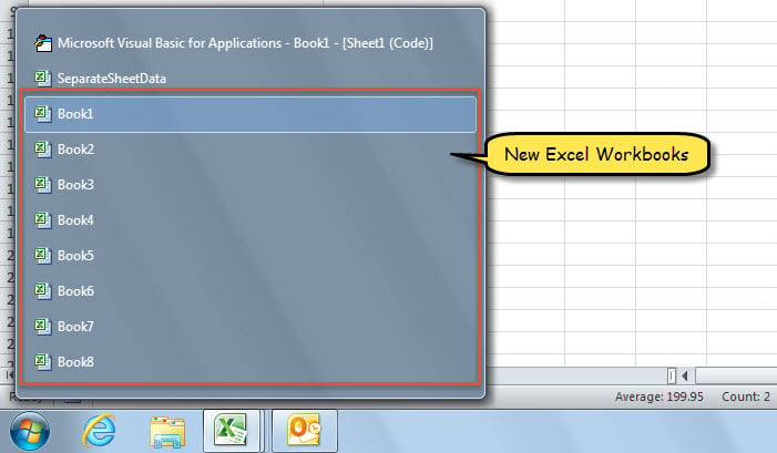 New Excel Workbooks