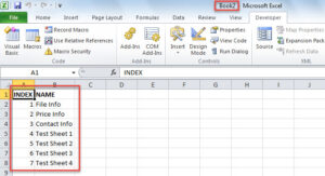 3 Quick Ways to Get a List of All Worksheet Names in an Excel Workbook