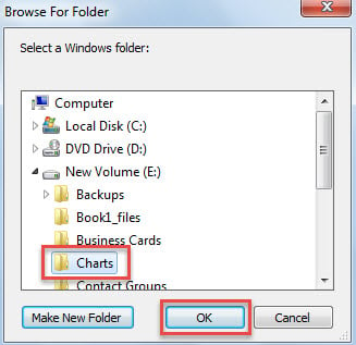 Select Windows Folder