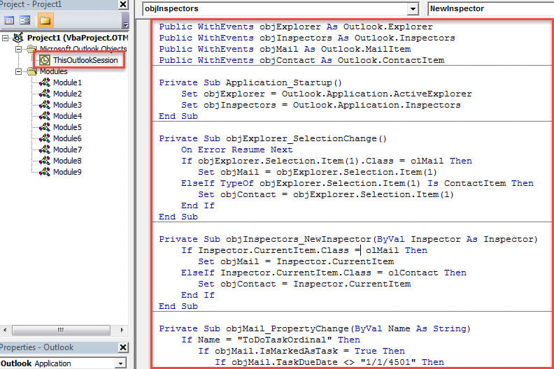 VBA Code - Set Different Default Reminders for Different Kinds of Flagged Items