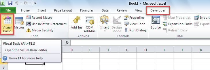 Trigger Excel VBA Editor