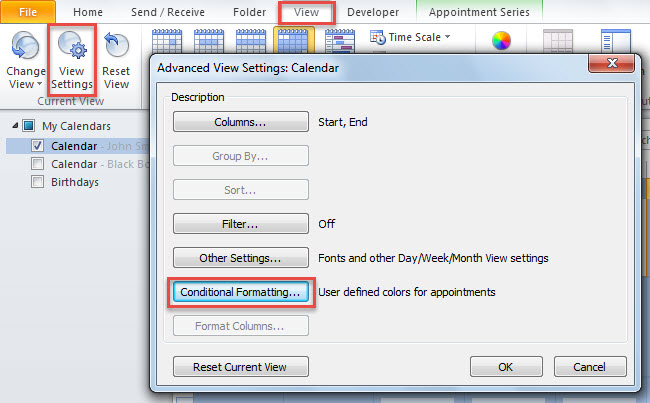 Conditional Formatting