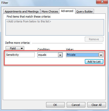 Set Select Conditional Formatting Color Filter