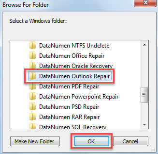 Select Windows Folder