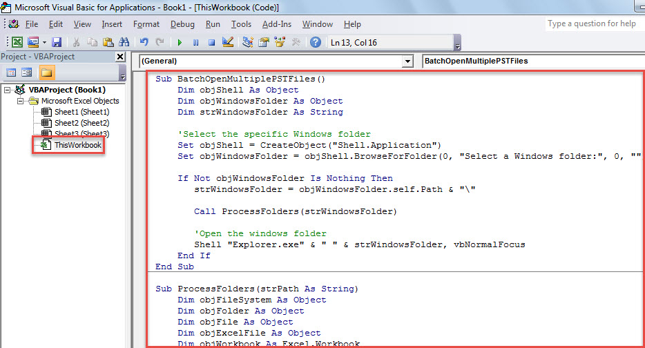 VBA Code - Batch Convert Multiple Excel Workbooks to PDF Files
