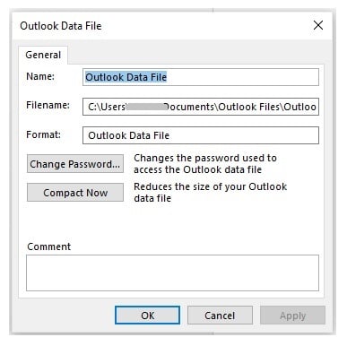 Compact Outlook PST File