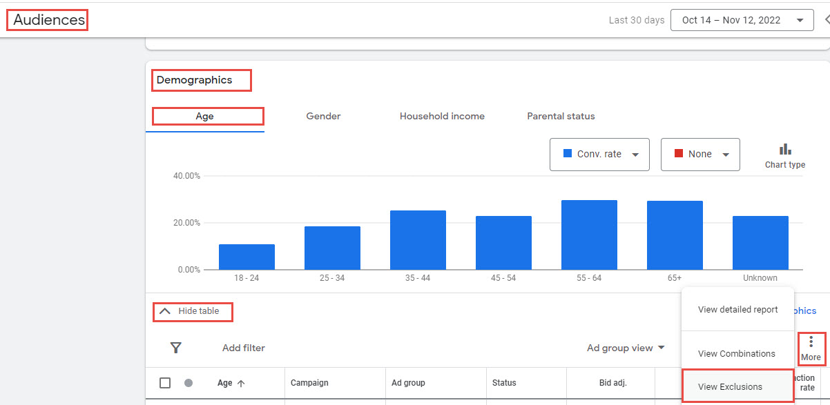 Audiences Demographics