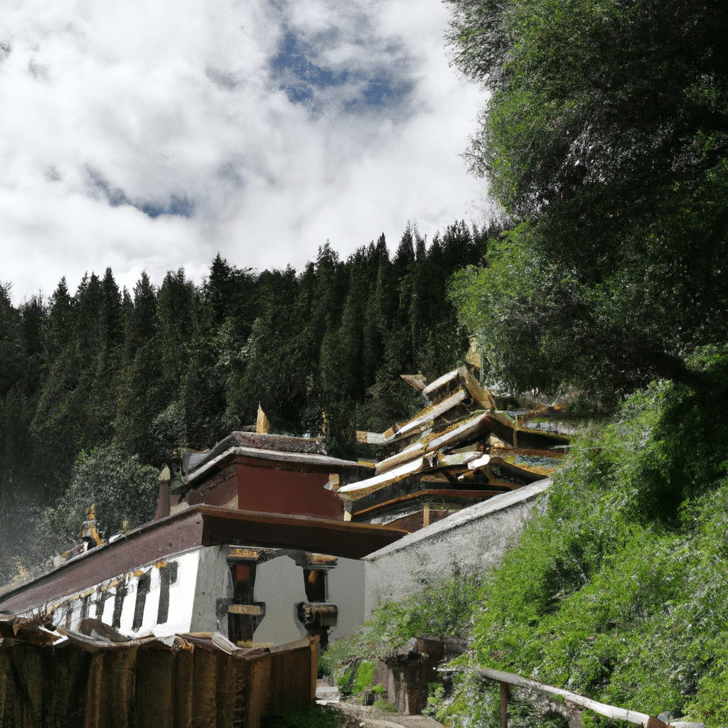 乱山藏古寺