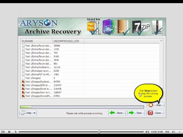 Aryson Archive Recovery