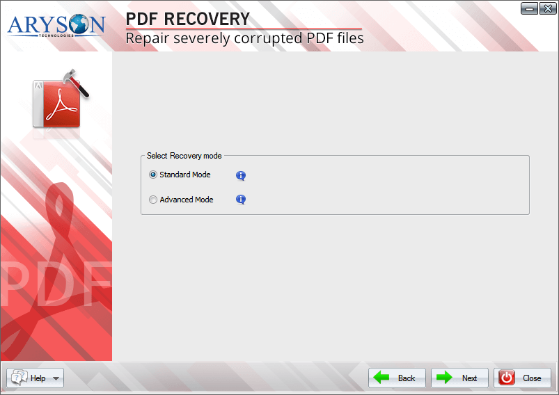 Aryson PDF Recovery Software