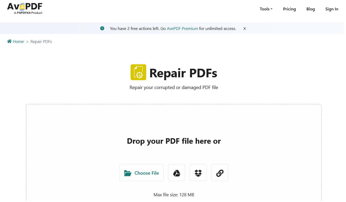 AVEPDF PDF Repair
