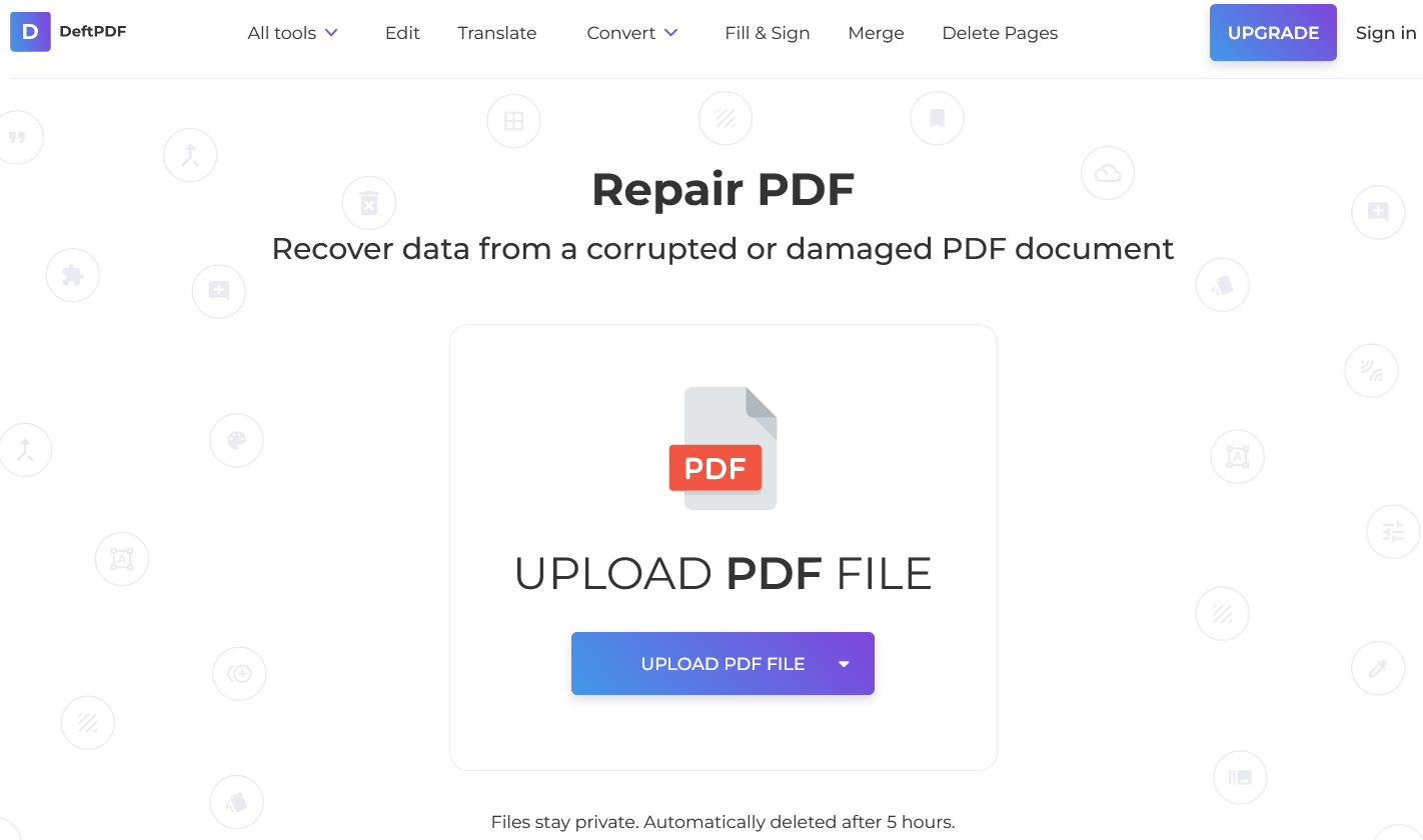 ÜgyesPDF PDF Javítás