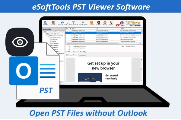 eSoftTools Software Free PST Viewer