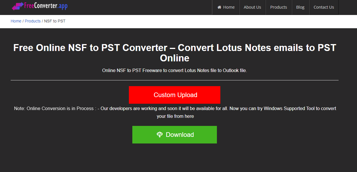 Free Converter App NSF to PST Converter