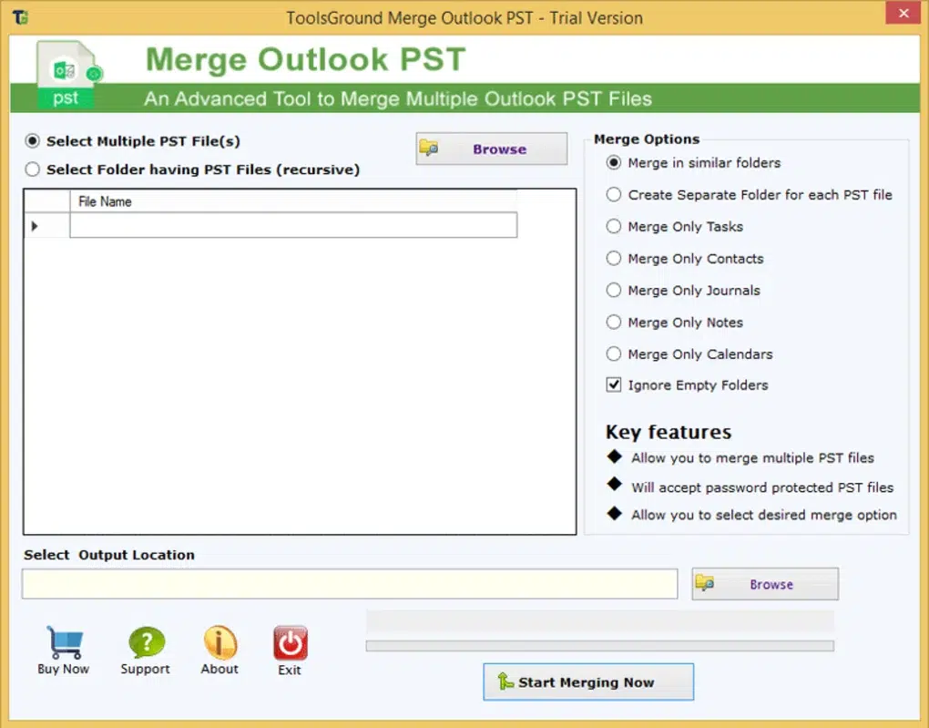 ToolsGround Merge Outlook PST