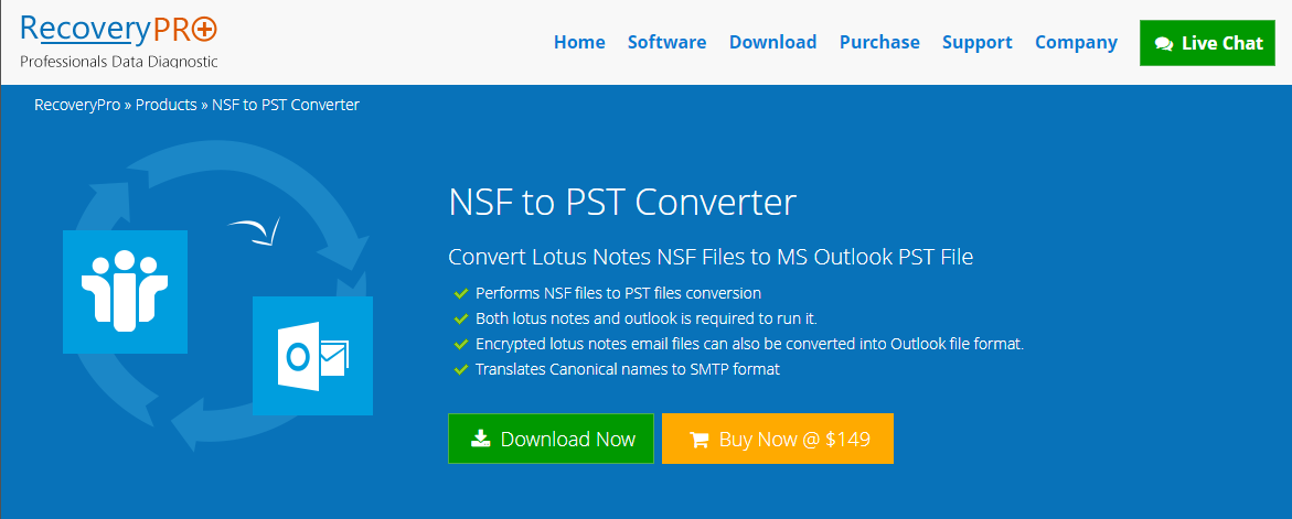 RecoveryPro NSF to PST Converter