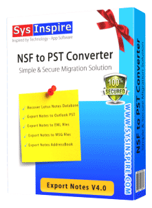 SysInspire NSF to PST Converter