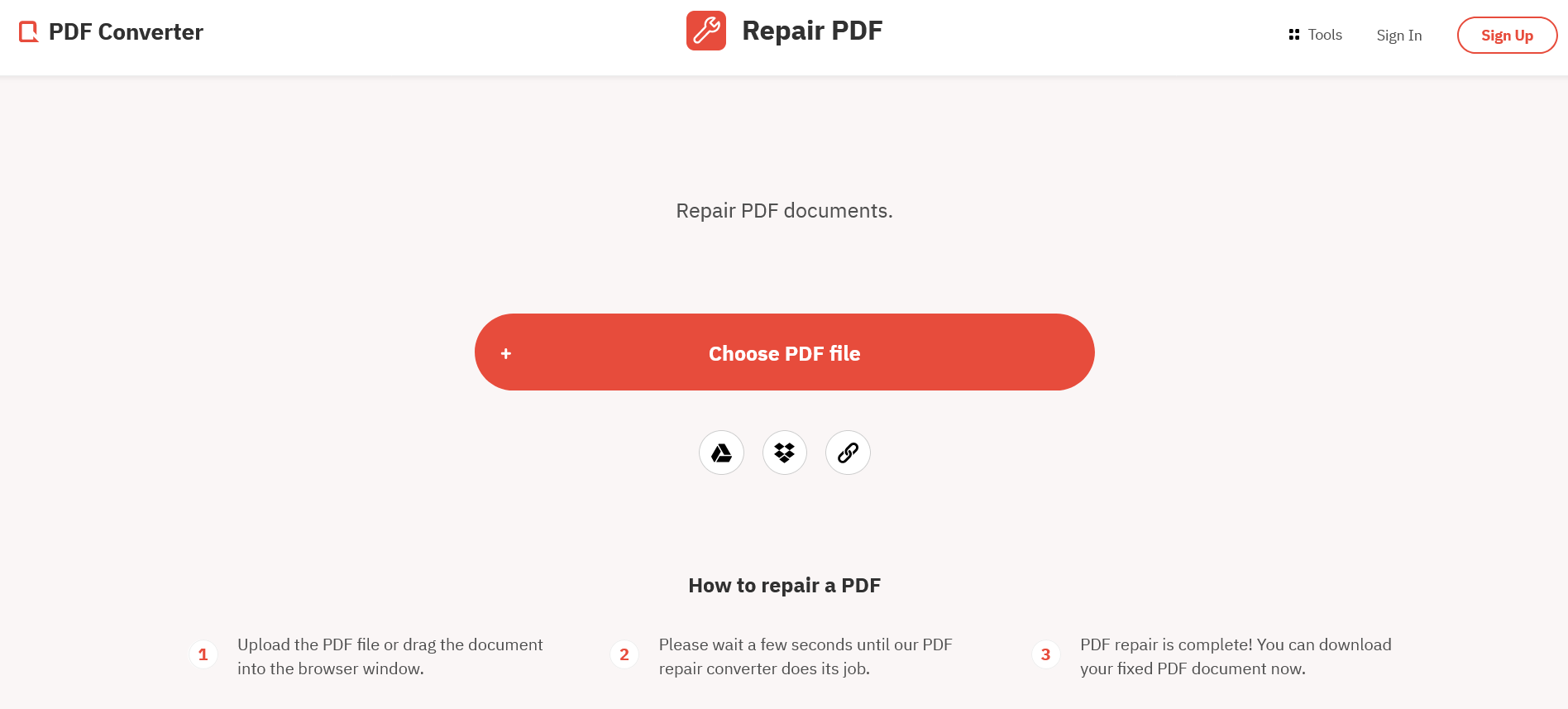 PDFConvert PDF Repair