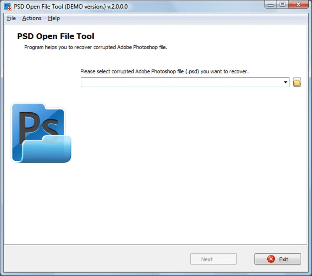 PSD Open File Tool