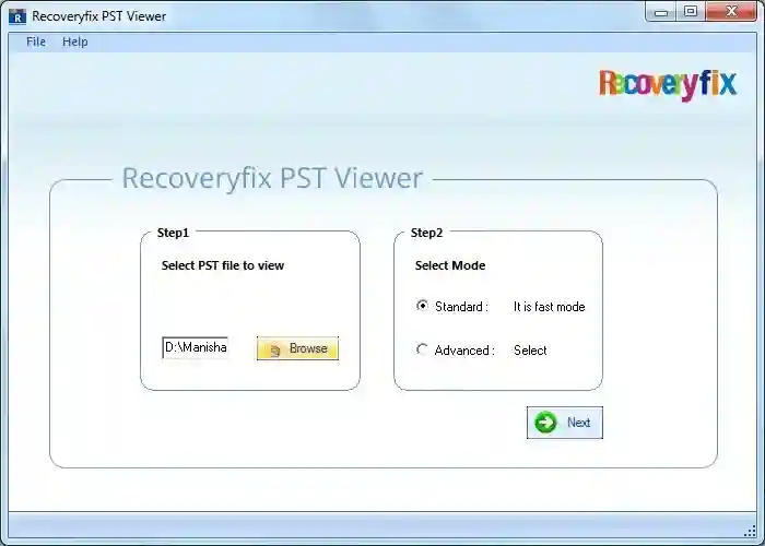 Recoveryfix for PST Viewer