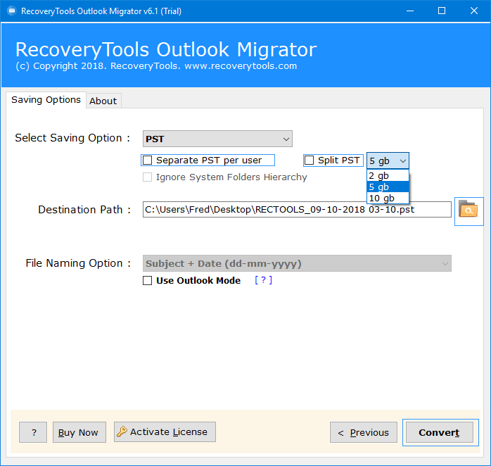 RecoveryTools OST File Converter