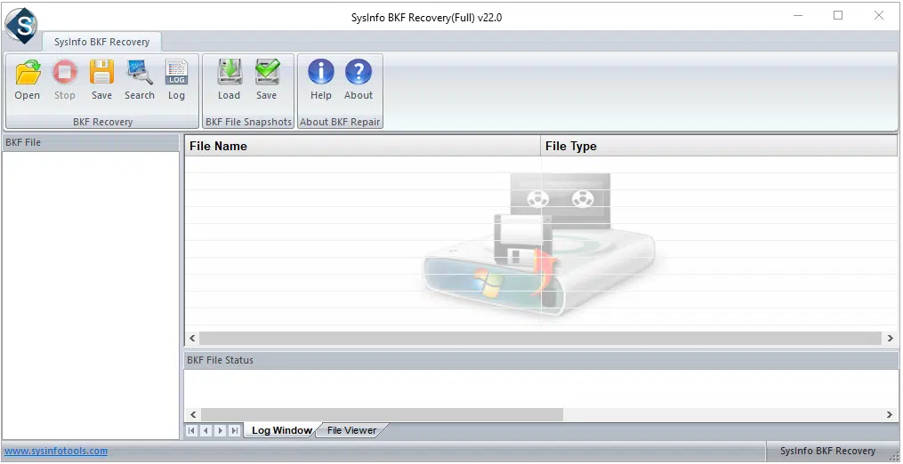 SysInfo BKF Recovery Tool