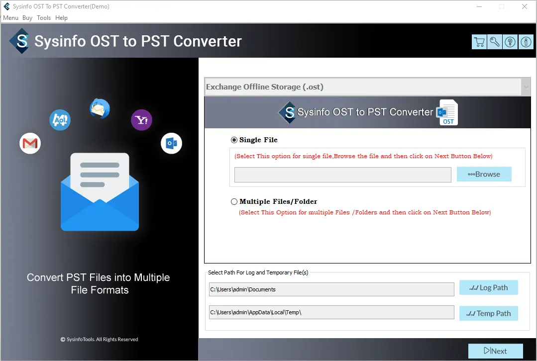 SysInfoTools OST to PST Converter