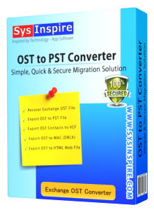 Sysinspire OST to PST Changer Software