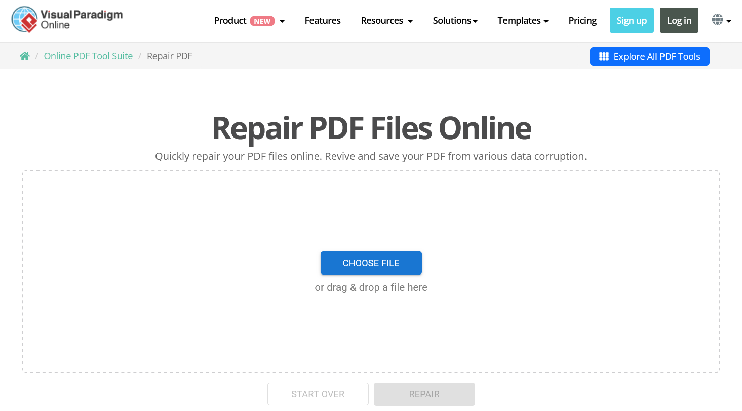 Visual Paradigm PDF Repair