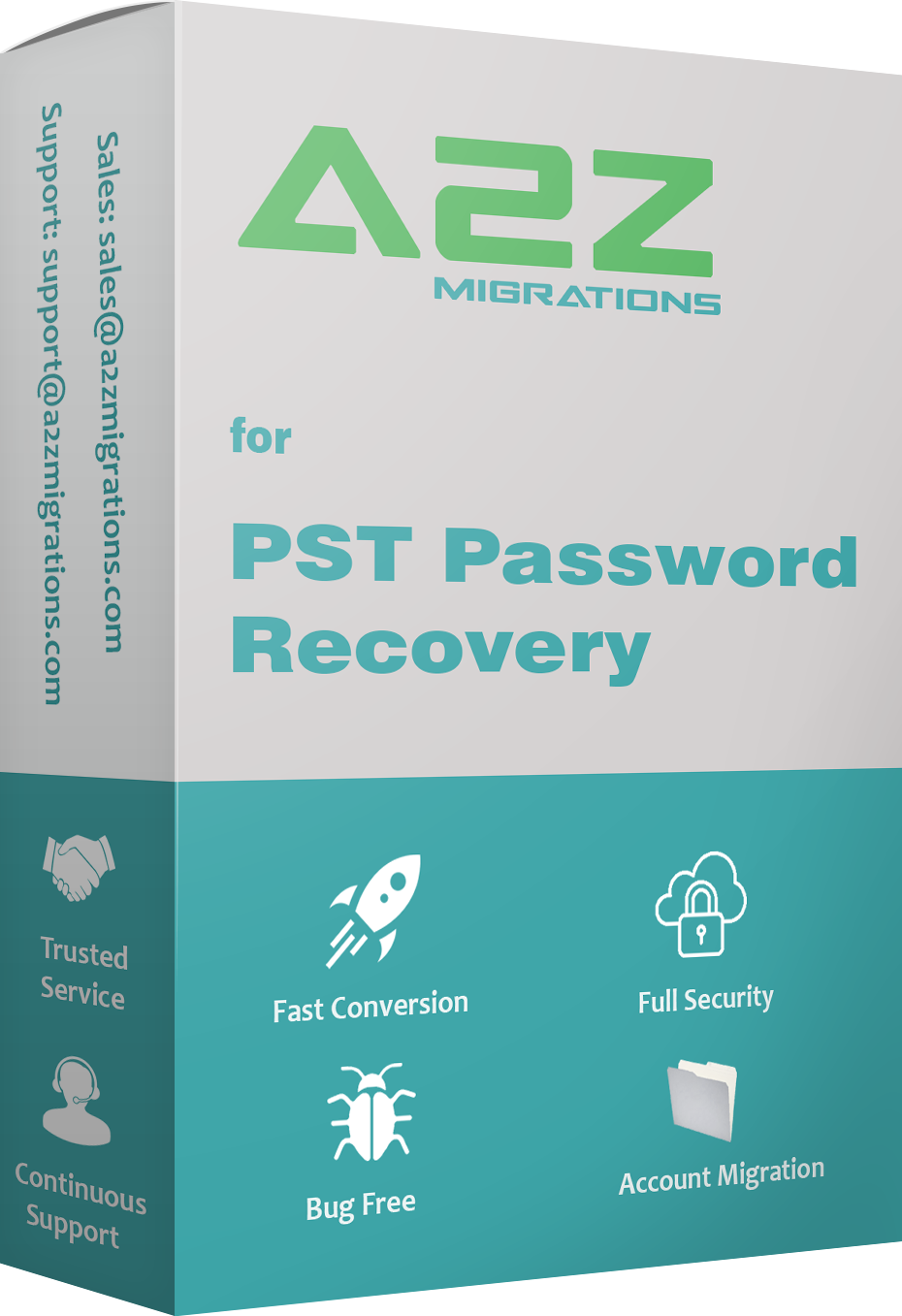 A2Z Migrations PST Password Recovery