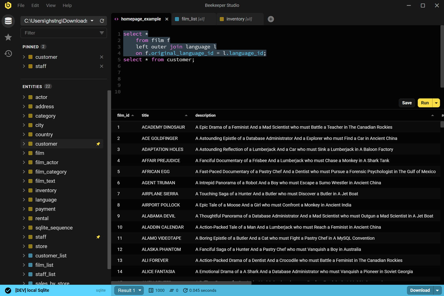 Beekeeper Studio: The SQL Editor and Database Manager