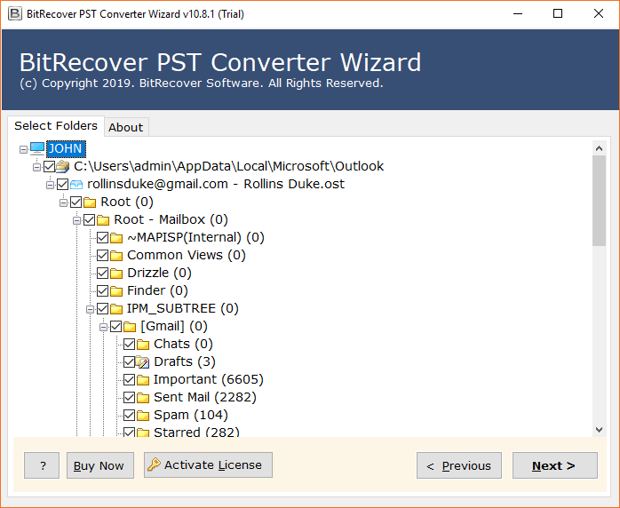 BitRecover Outlook Backup Tool