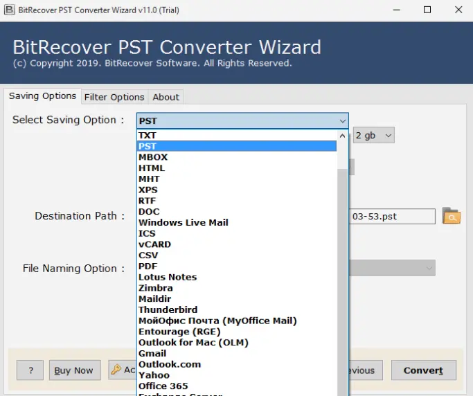 BitRecover PST File Converter Wizard