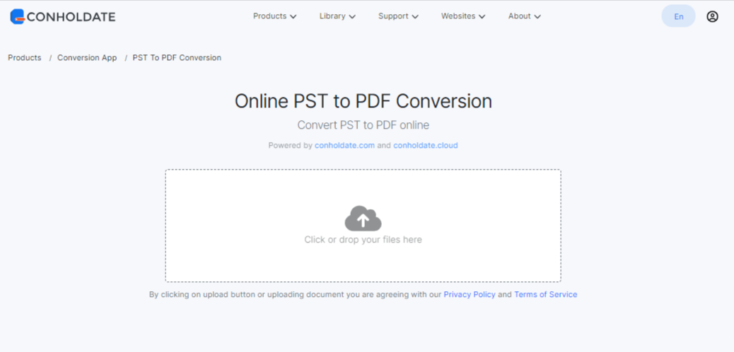 Conholdate PST to PDF