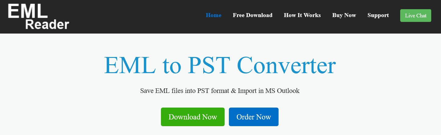 EML Reader EML to PST Converter