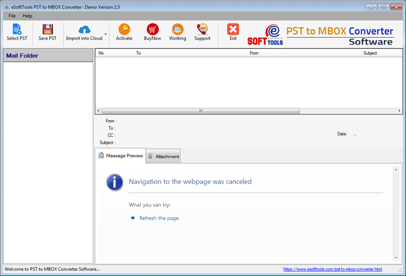 eSoftTools PST to MBOX Converter