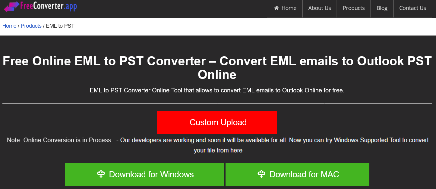 Free Converter App EML to PST Converter