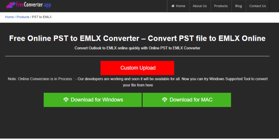 Free Converter App PST to EMLX