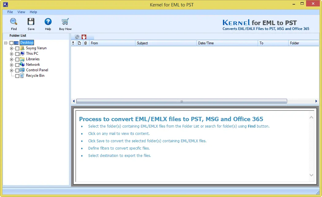 Kernel EML to PST Converter