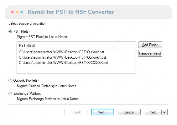 Kernel for PST to NSF Converter