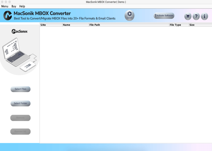 MacSonik MBOX to PST Converter