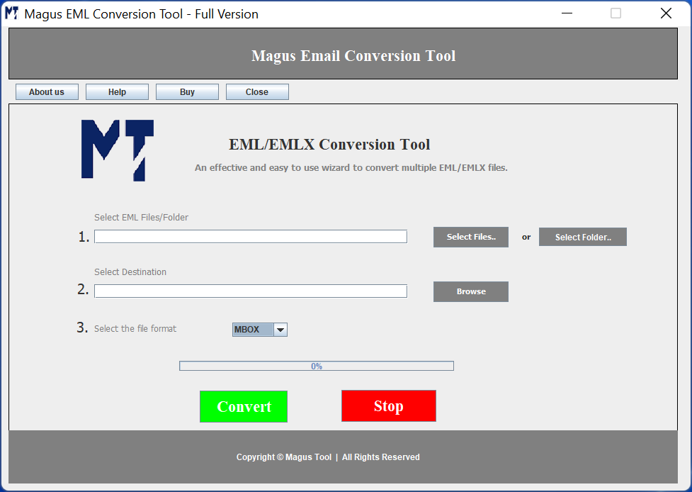 Magus EML to PST Conversion Tool