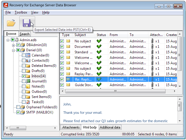 OfficeRecovery Exchange Server Recovery