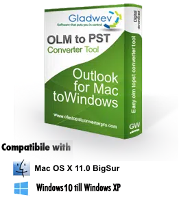 Gladwev Software OLM to PST Migrator