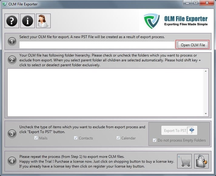 Convert OLM File Export OLM to PST