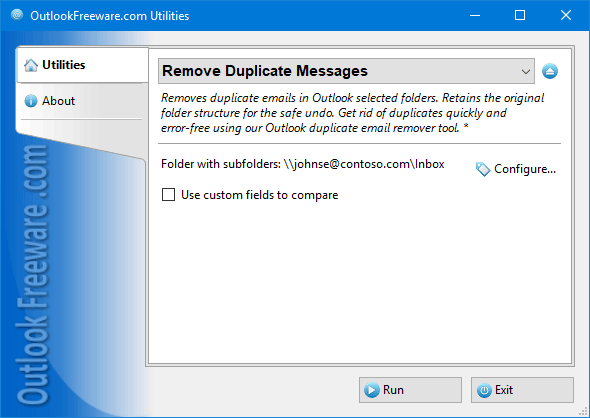 Outlook Freeware Outlook Duplicate Remover Tool